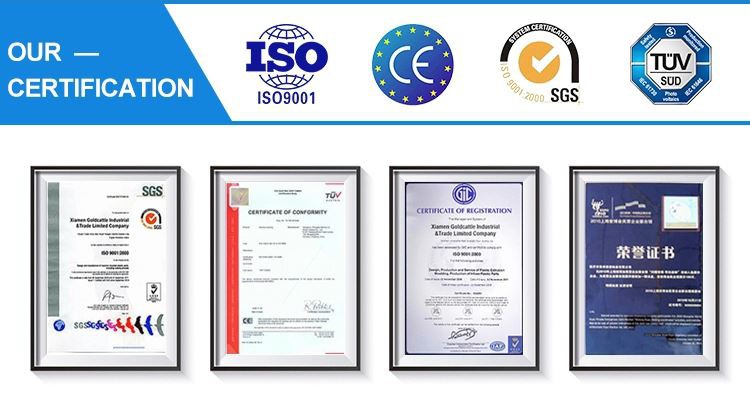 Plastic Furniture Parts certificate